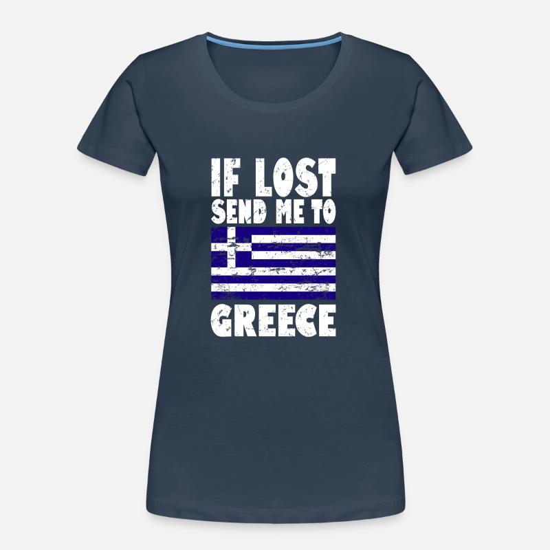 Drapeau de la Grèce T-shirt bio Premium Femme