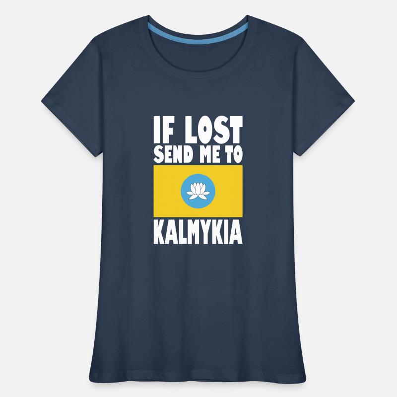 Drapeau de Kalmoukie T-shirt bio Premium Femme