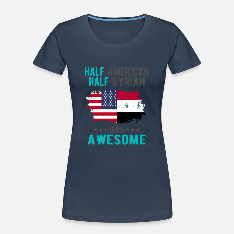 Half American Half Syrian Women's Premium Organic T-Shirt
