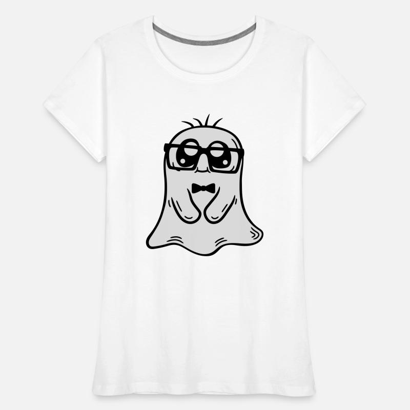 Little Nerd Ghost Comic Women's Premium Organic T-Shirt