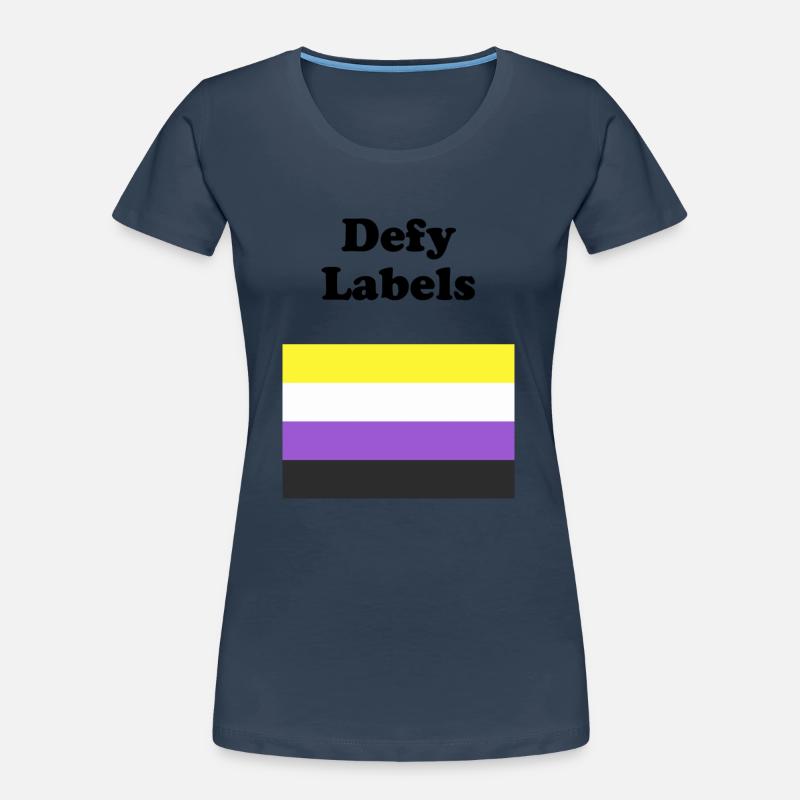 Non Binary Flag Defy Labels Women's Premium Organic T-Shirt