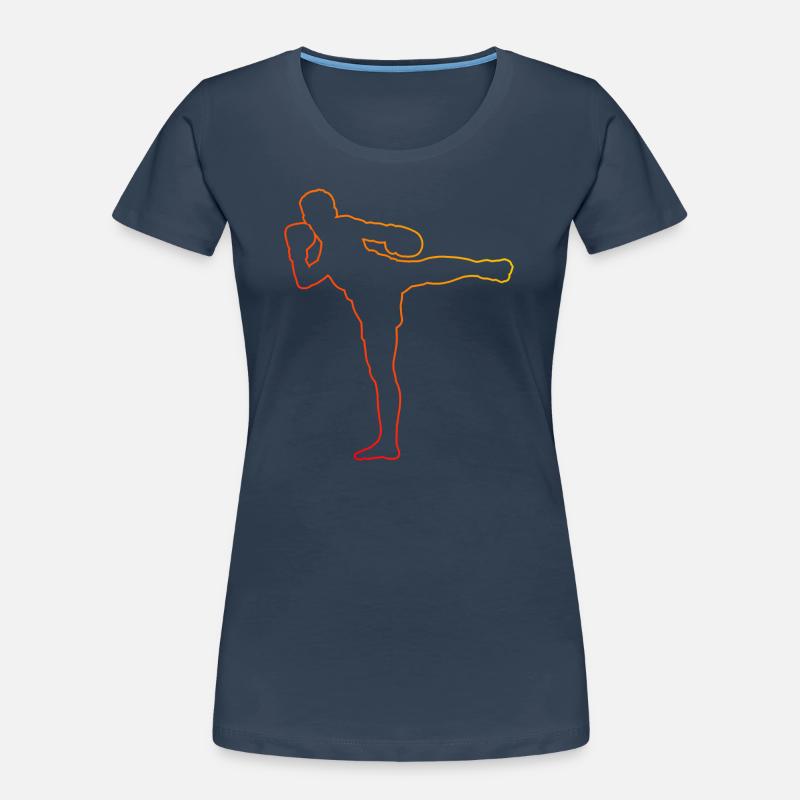 Boxeur Thaïlandais Boxe Thaï Boxe Thaï Boxe Thaï Muay Thai T-shirt bio Premium Femme