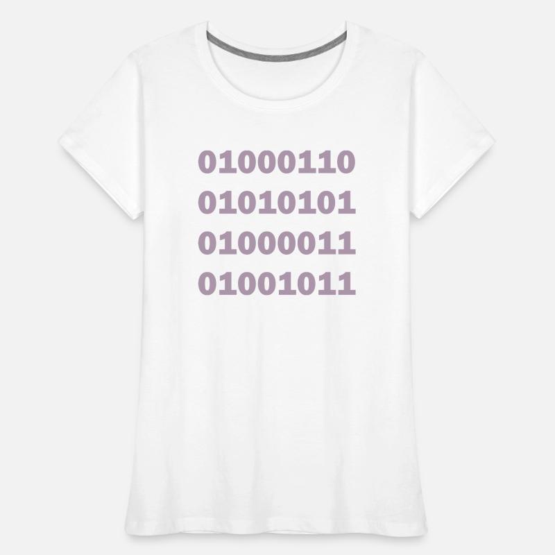 Binary Code Fuck Women's Premium Organic T-Shirt