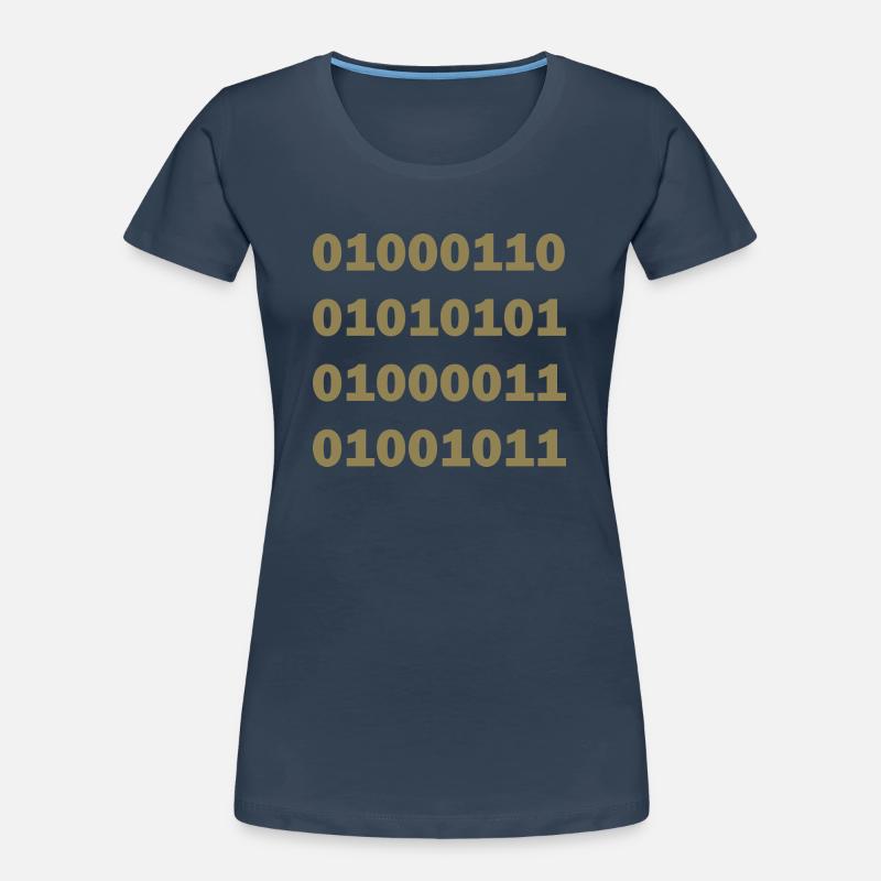 Binary Code Fuck Women's Premium Organic T-Shirt