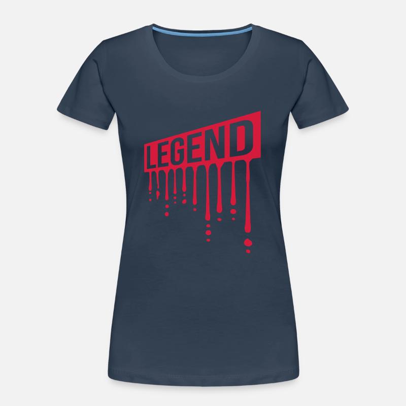 Legend Shield Graffiti Gouttes T-shirt bio Premium Femme