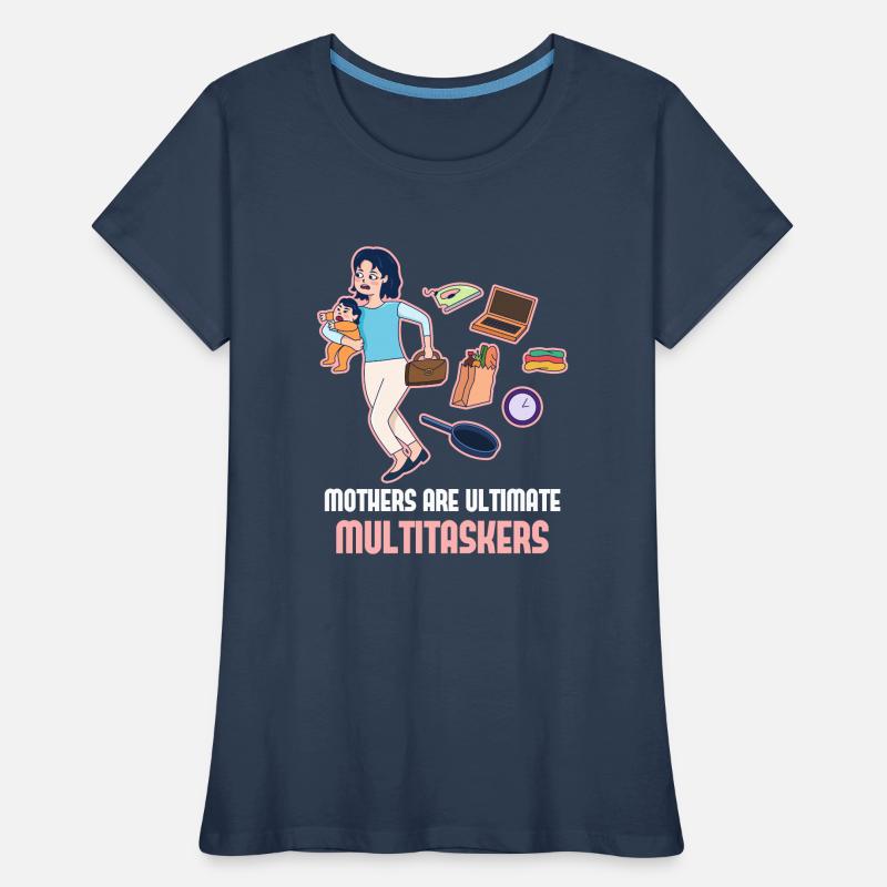 Muttertag Multitasker Design Frauen Premium Bio T-Shirt