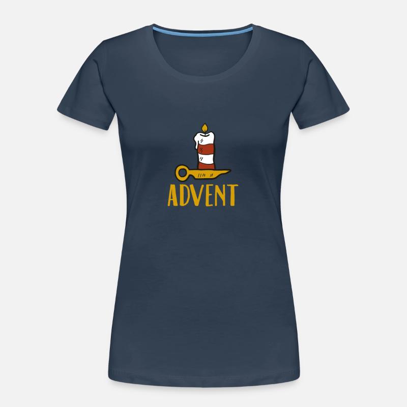 Advent One Candle Saison de Noël Countdown Cool T-shirt bio Premium Femme