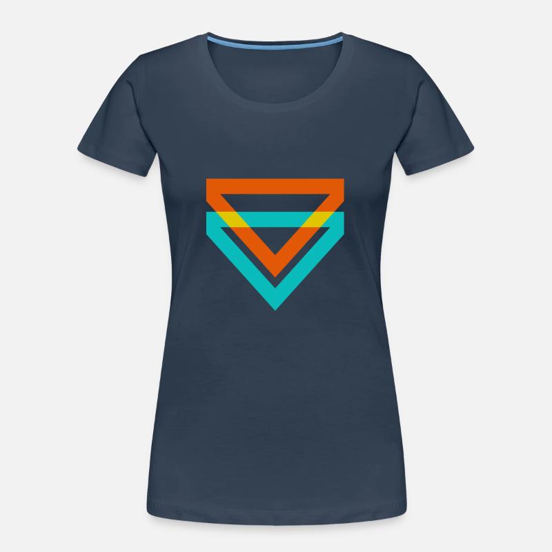 Triangle Triangles sont une sorte d'illusion T-shirt bio Premium Femme