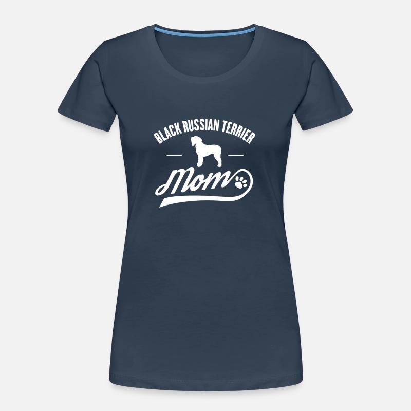 Schwarzer Russe-Terrier-Hundebesitzer Terrier-Mutter-Geschenk Frauen Premium Bio T-Shirt