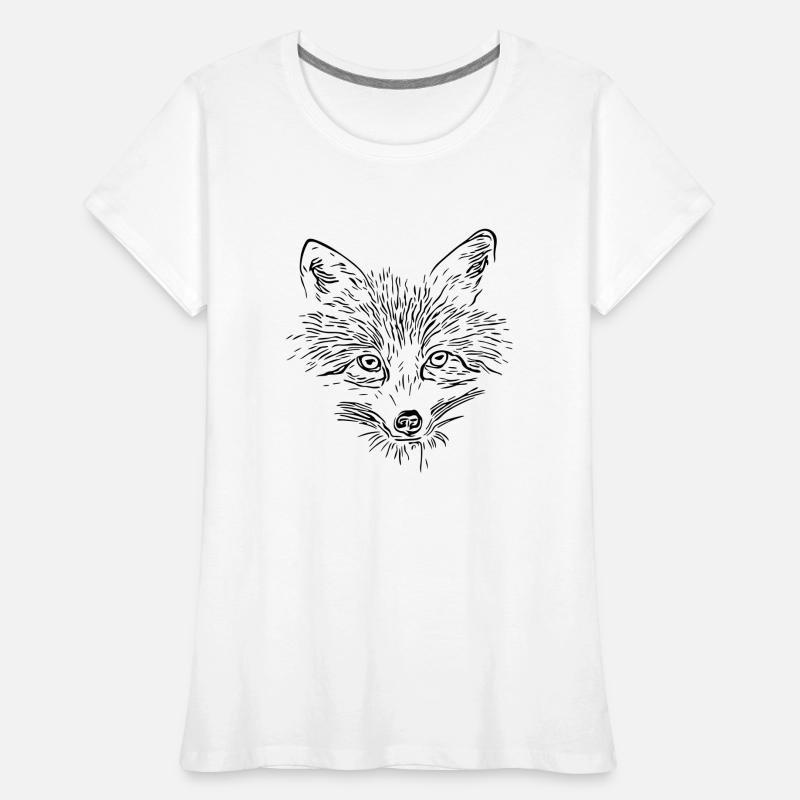 Fuchs Gesicht - Fox Face Frauen Premium Bio T-Shirt