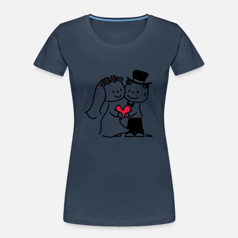 Brautpaar (c) Frauen Premium Bio T-Shirt
