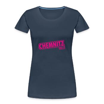 Chemnitz 0371 Vorwahl - Frauen Premium Bio T-Shirt -  - Vorne - Mia (176cm)