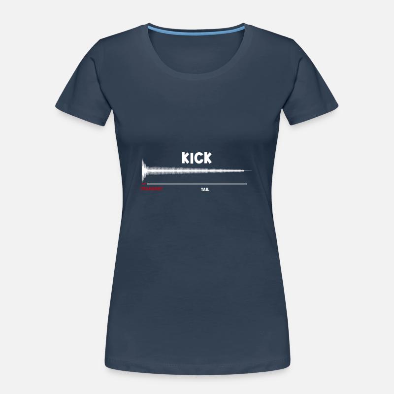 Synthesizer Kick Drum Synth DAW Transient Tail Frauen Premium Bio T-Shirt