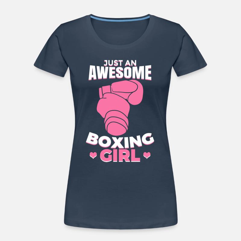 Einfach ein tolles Boxmädchen Frauen Premium Bio T-Shirt