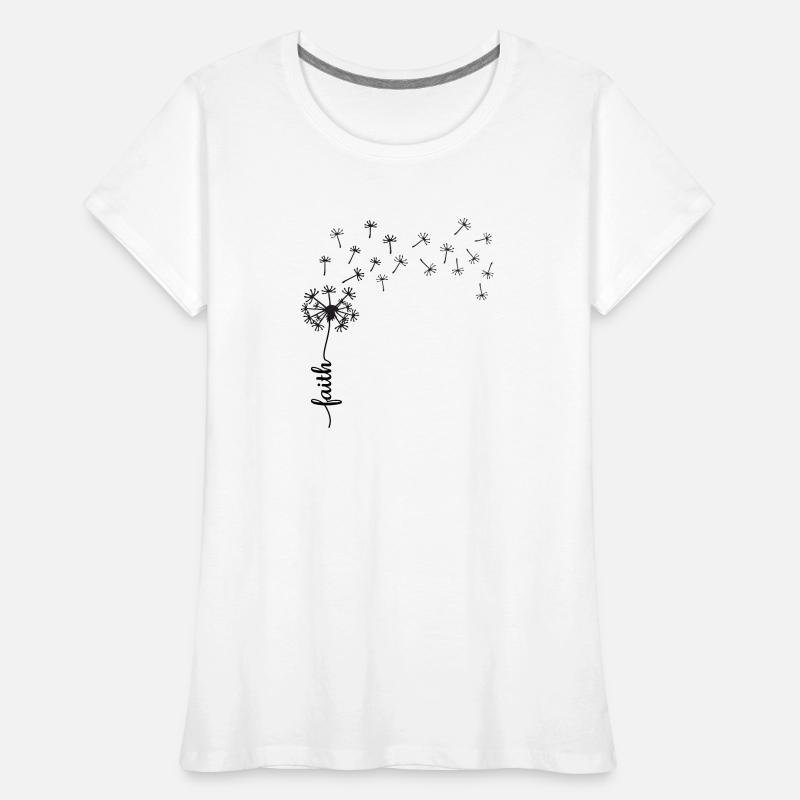 Conception de Faith Dandelion T-shirt bio Premium Femme