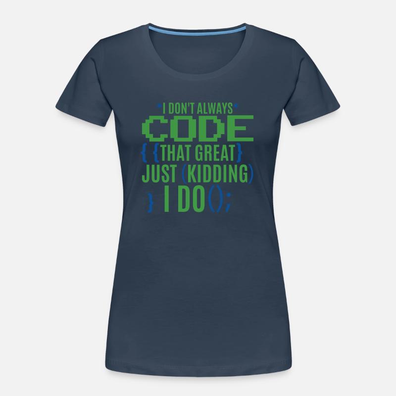Funny Coder Programmer IT Women's Premium Organic T-Shirt