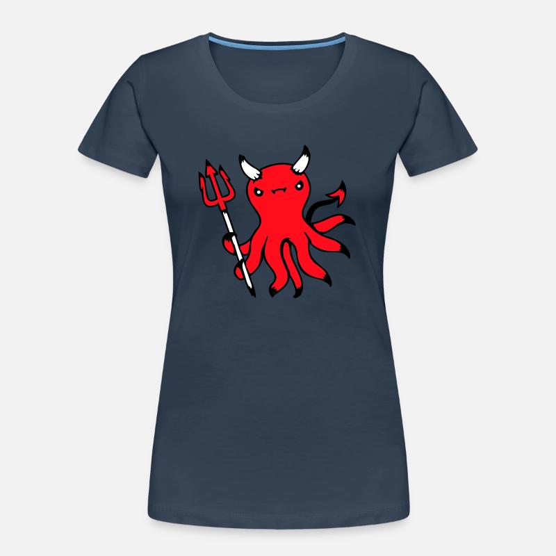Octopus Devil Hell Satan Evil Purgatory Naughty Women's Premium Organic T-Shirt