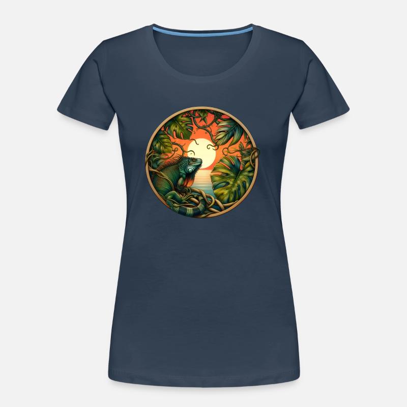 Dschungelsonne Frauen Premium Bio T-Shirt