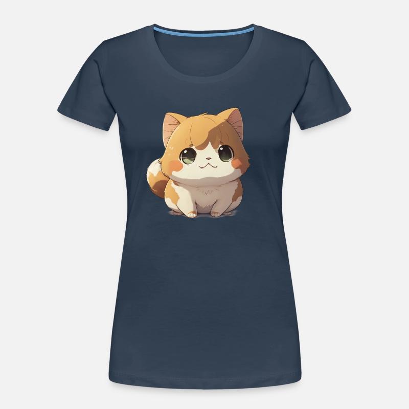 Chat | Chatons | Bébé chat | Chat d’anime mignon T-shirt bio Premium Femme