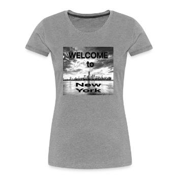 Welcome to New York Design - Women's Premium Organic T-Shirt -  - Front - Mia (176cm)