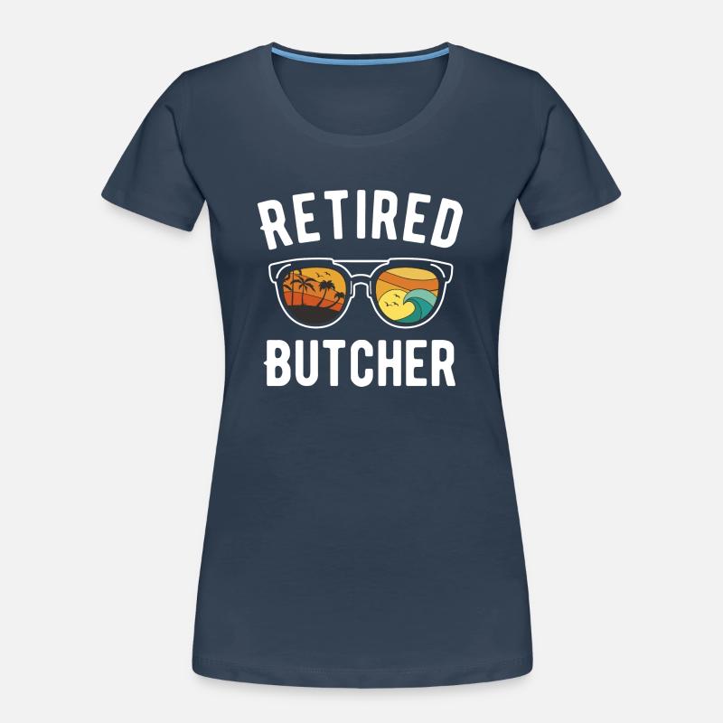 Conception de mots-clés Butcher Beach à la retraite T-shirt bio Premium Femme