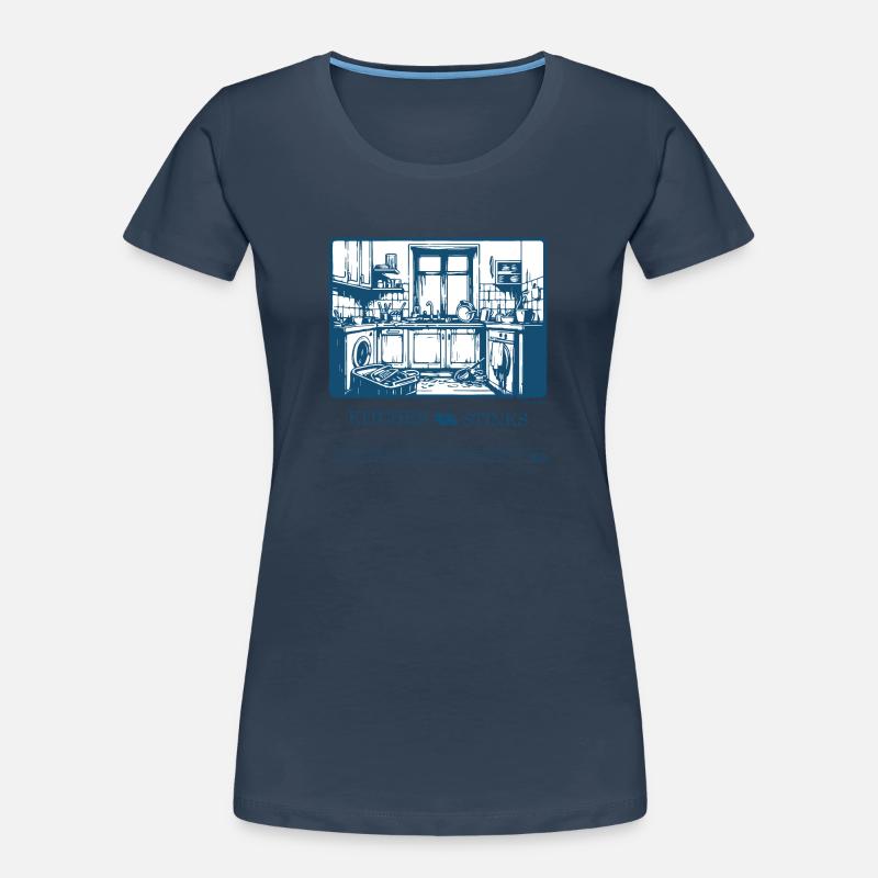 Kitchen Stinks Illustration Women's Premium Organic T-Shirt