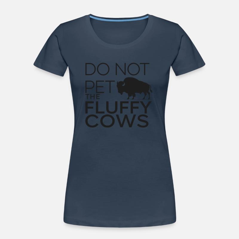Fluffy Cows Bison Pet für einen Bison-Fan oder Frauen Premium Bio T-Shirt