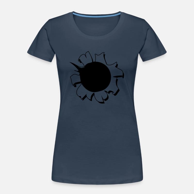 Loch einschuss waffe Frauen Premium Bio T-Shirt