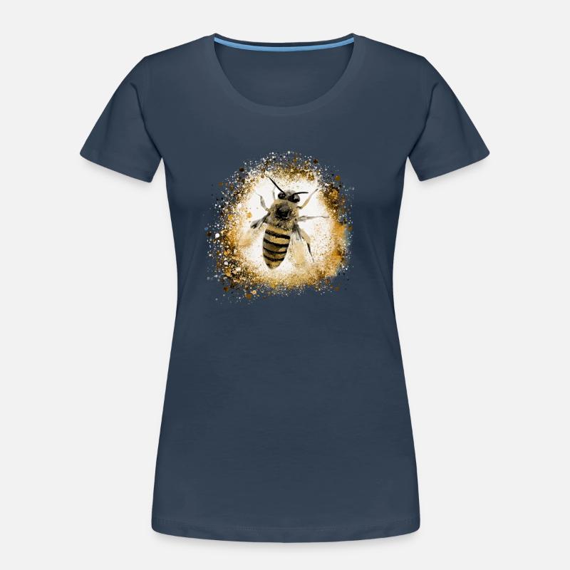 Bee,Gold,Graffiti,Painting,Wasp Women's Premium Organic T-Shirt