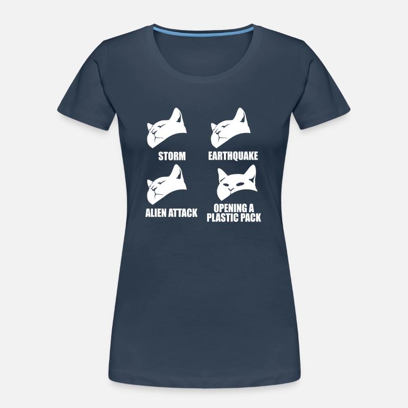 Cat - selective perception - saying Women's Premium Organic T-Shirt