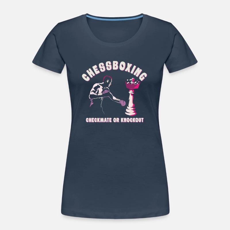 Schachboxen - Schachmatt Oder Knockout Schachboxen Frauen Premium Bio T-Shirt