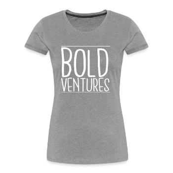 Innovation d’entreprise Relever les défis Idée cadeau - T-shirt bio Premium Femme -  - Devant - Mia (176cm)