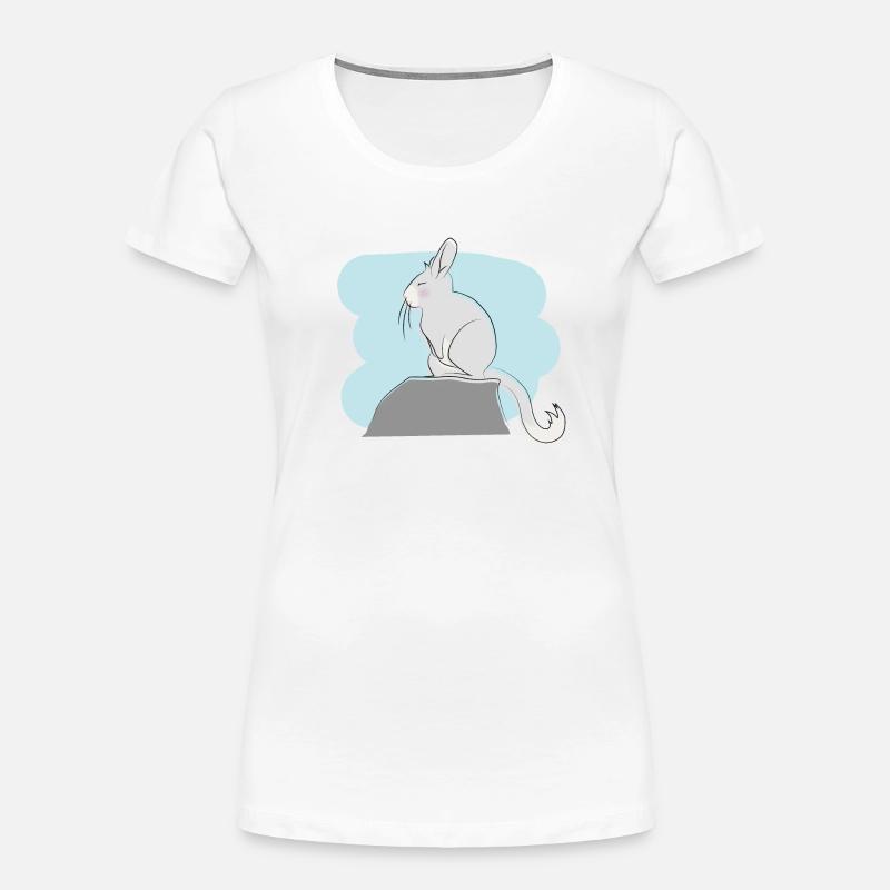 Illustrated design with Viscacha - Women's Premium Organic T-Shirt - white