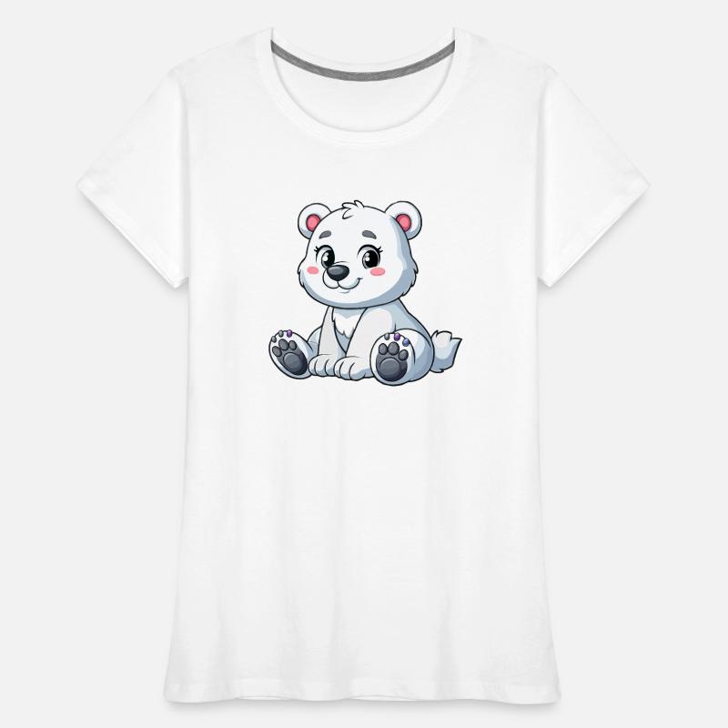 Mädchen Eisbär Frauen Premium Bio T-Shirt