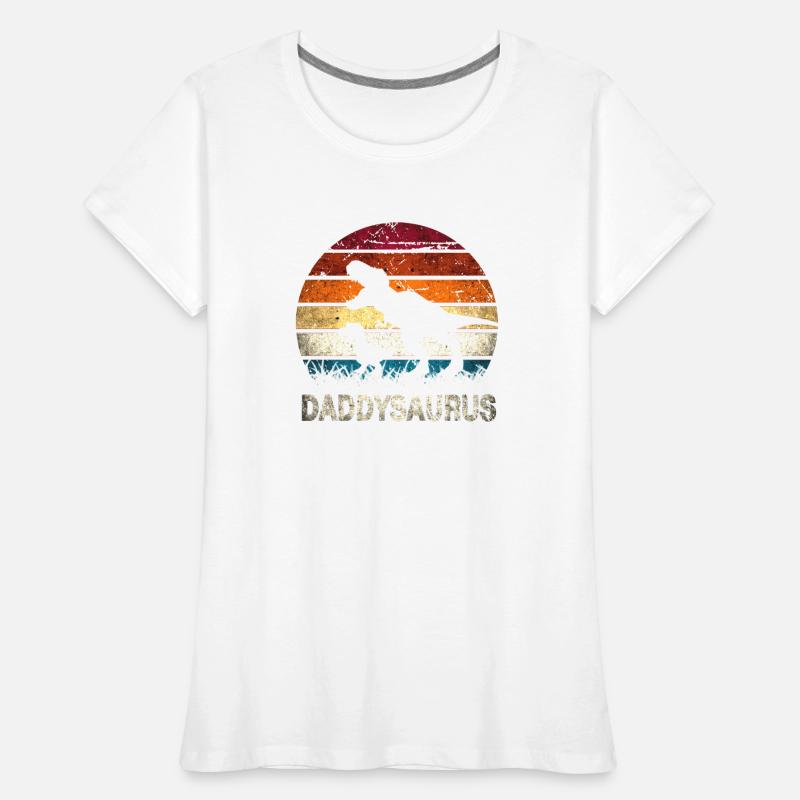 Daddysaurus T-shirt bio Premium Femme