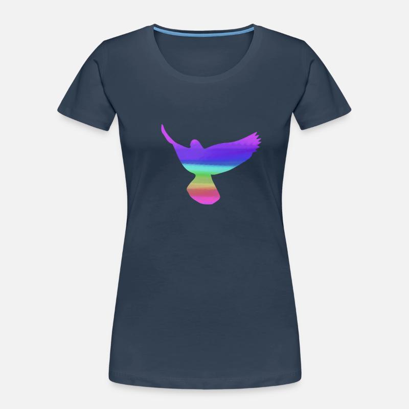 tauben,taube,vögel,regenbogen,bunt,graffiti, Frauen Premium Bio T-Shirt