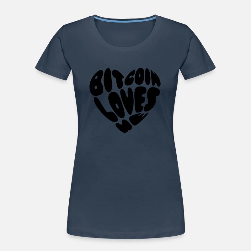 Bitcoin m’aime T-shirt bio Premium Femme