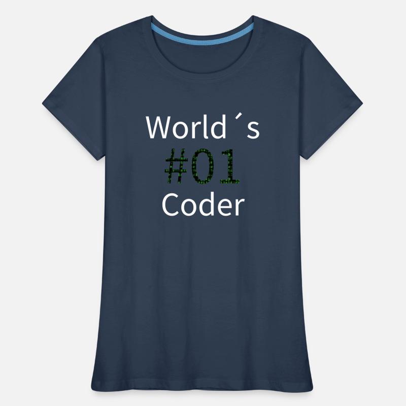 Worlds 01 Coder Women's Premium Organic T-Shirt
