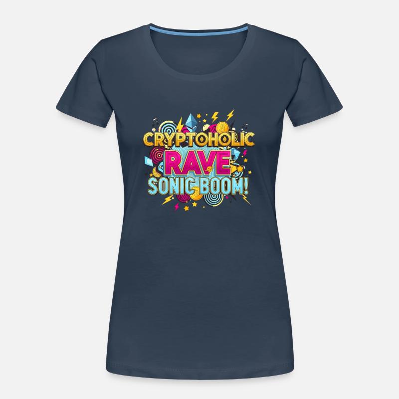 Crypto Trader Techno Kunst Frauen Premium Bio T-Shirt