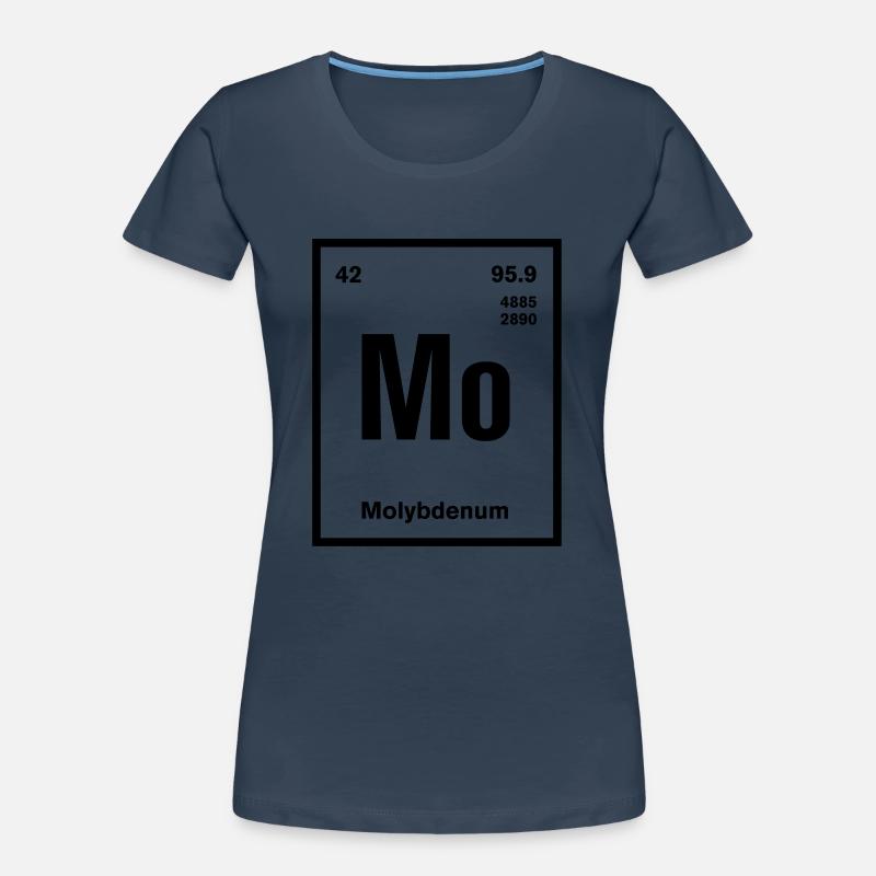 Molybdenum Element im Periodensystem Frauen Premium Bio T-Shirt