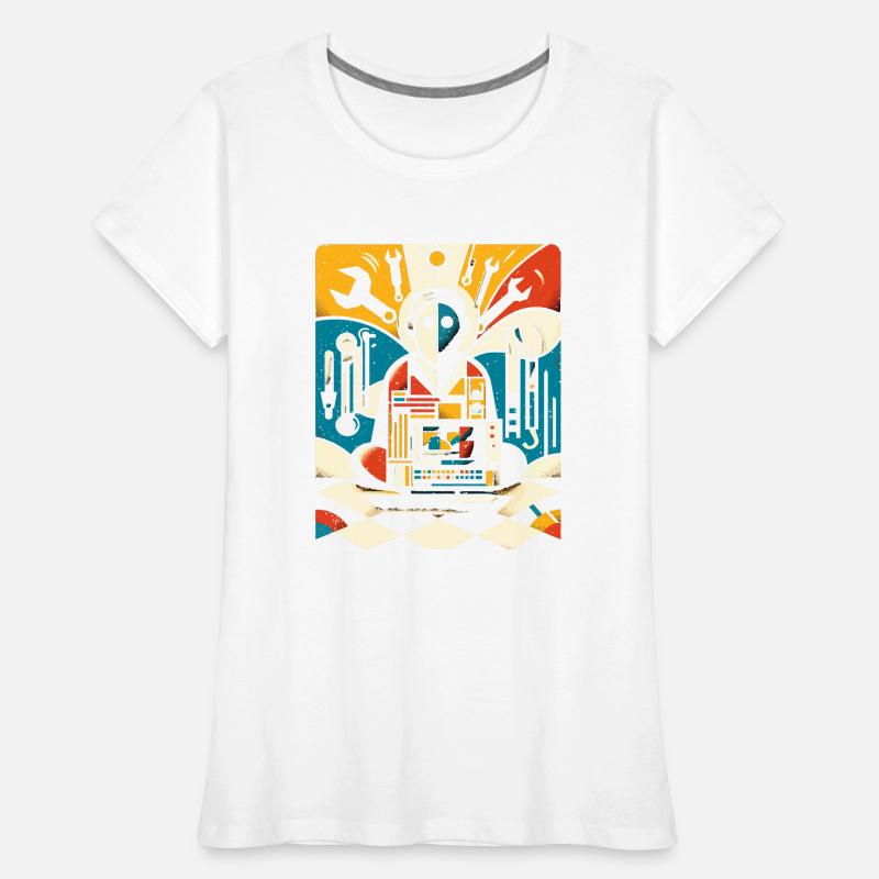 Cooles Techniker Kunst Geschenk Frauen Premium Bio T-Shirt