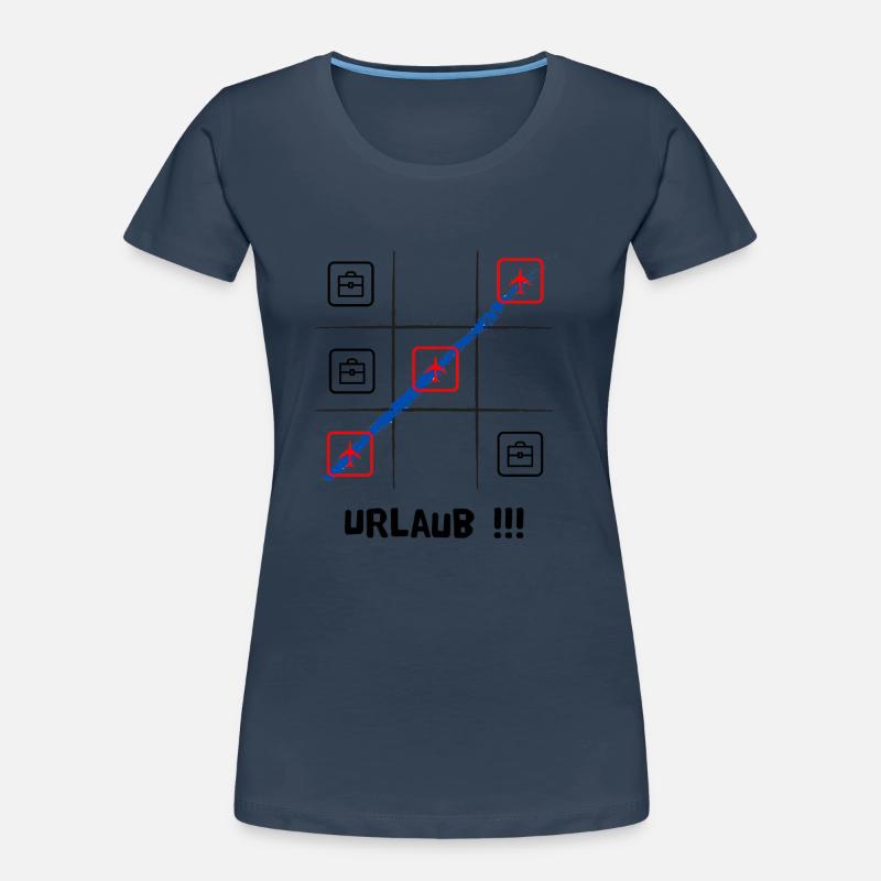 Tik tak to oder Käsekästchen, Urlaub oder Arbeit Frauen Premium Bio T-Shirt