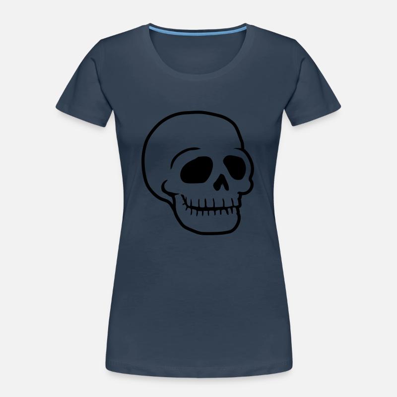 Skull friendly comic skull Women's Premium Organic T-Shirt