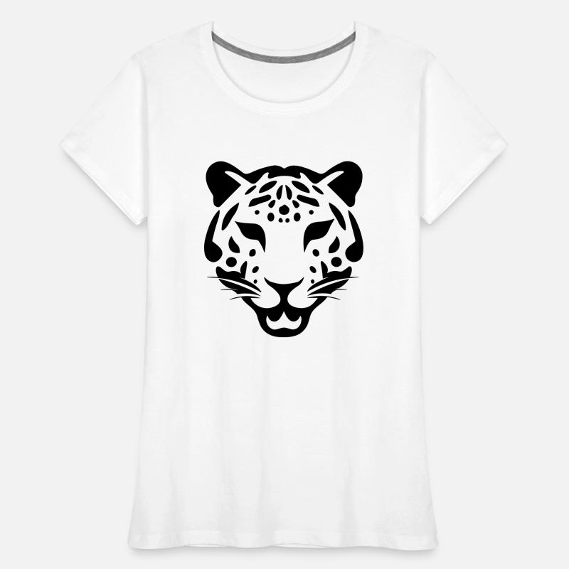 Leopard Frauen Premium Bio T-Shirt