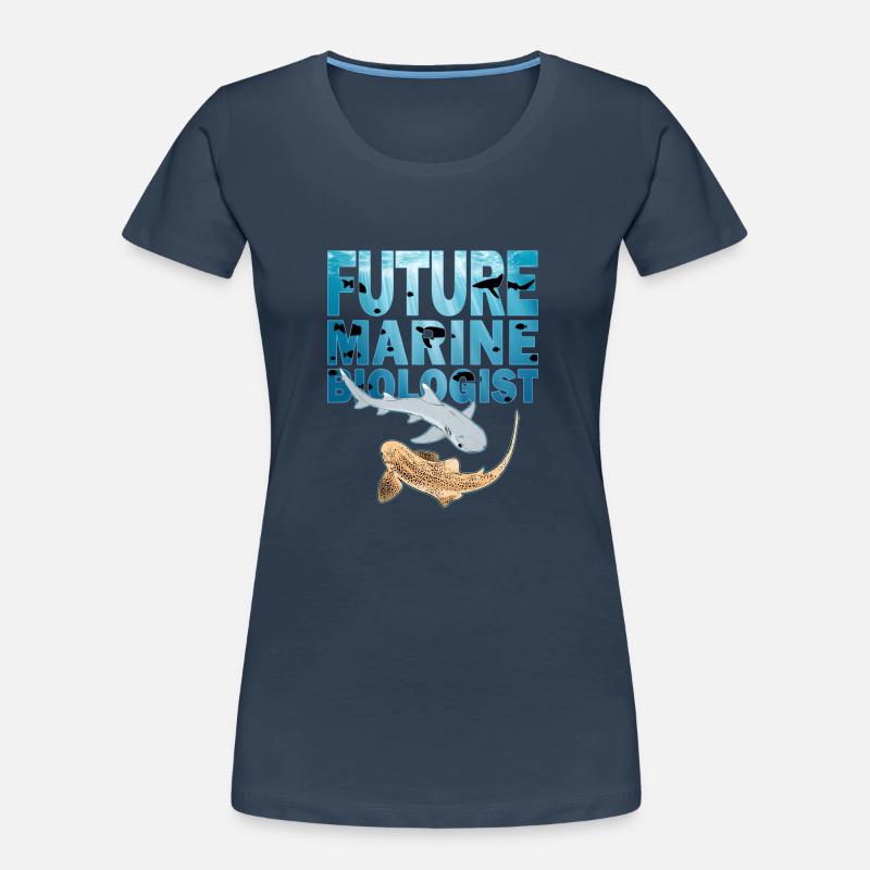 Requin léopard Requin de récif à pointe blanche T-shirt bio Premium Femme