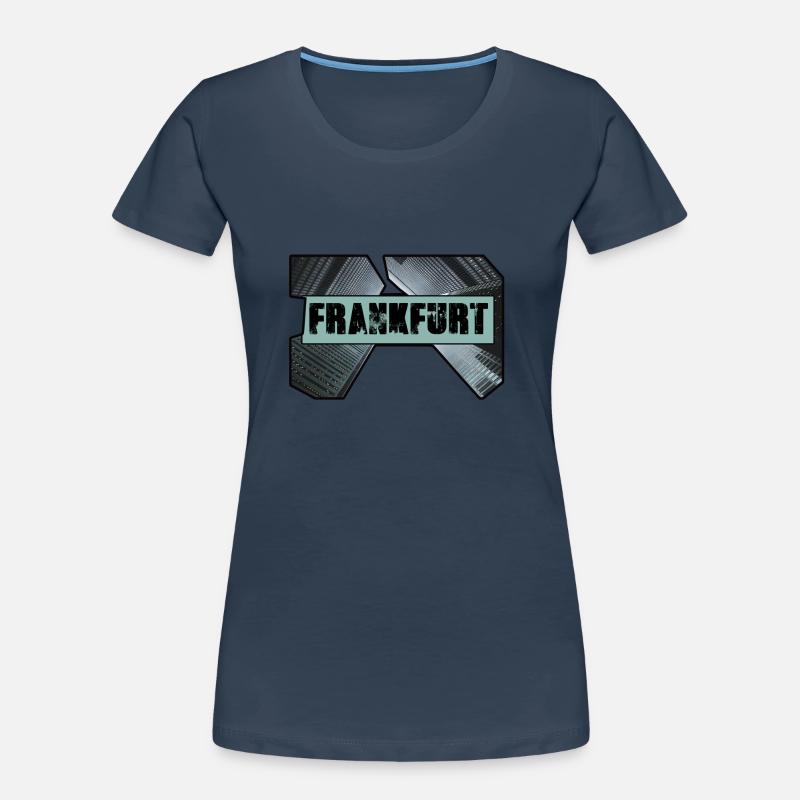 frankfurt,skyline,häuser,hochhäuser,ffm Frauen Premium Bio T-Shirt
