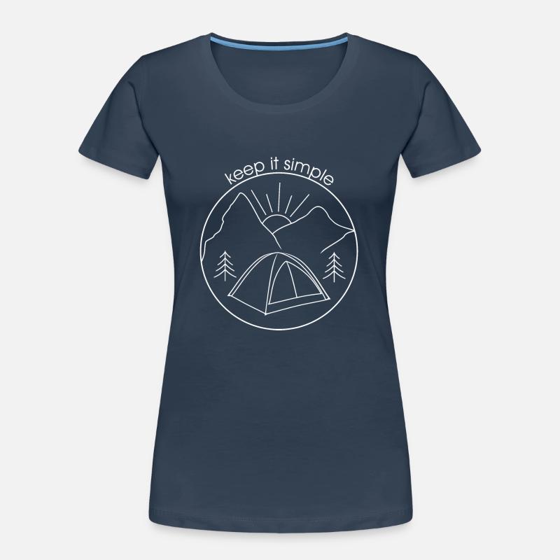 Keep it simple (version blanche) T-shirt bio Premium Femme
