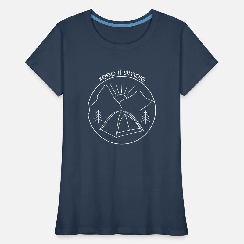 Keep it simple (white version) Women's Premium Organic T-Shirt