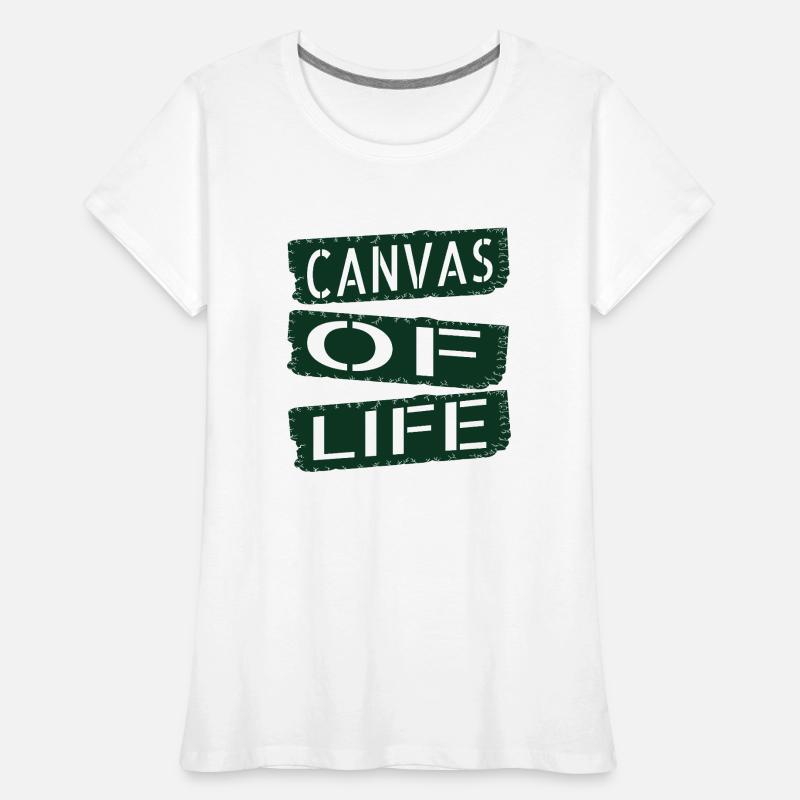 Beauté naturelle, expression unique, heureuse T-shirt bio Premium Femme