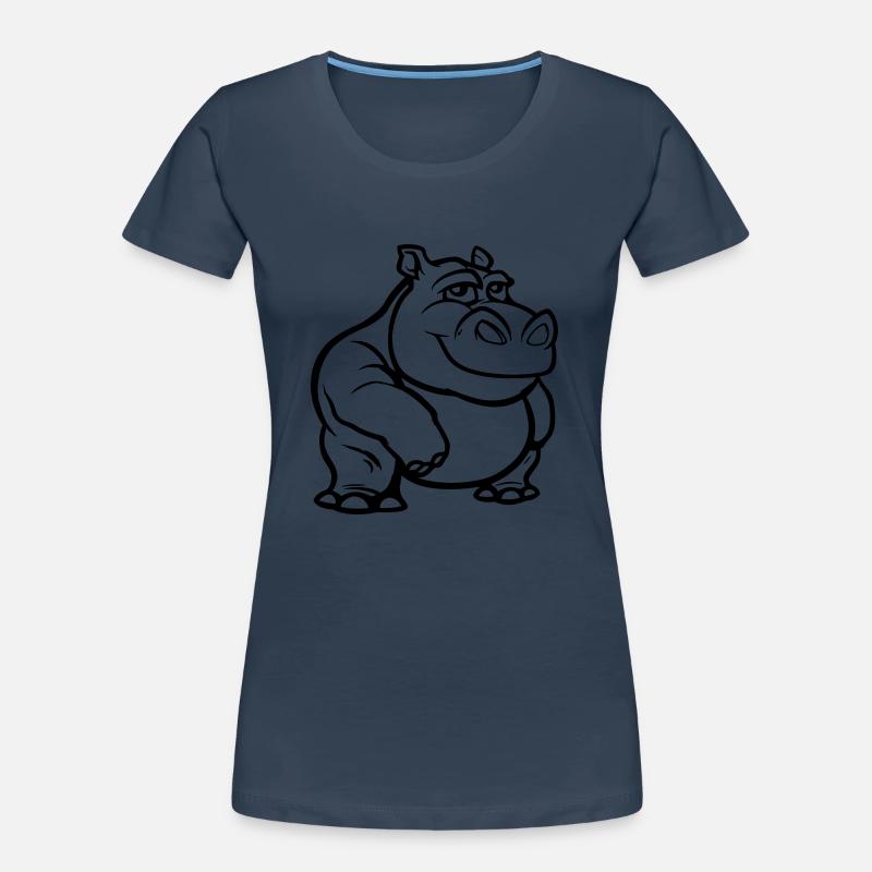 nilpferd Frauen Premium Bio T-Shirt